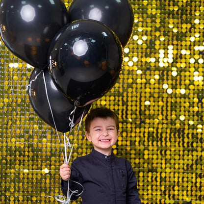 Black Balloons Party Decorations 10 Pack 36 inch Round Halloween Latex Balloons - Image 6
