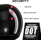 TRIANGLE Modular Motorcycle Helmets for Men Flip Up Full Face Helmet Dual Visor with Internal Sunshield DOT Approved
