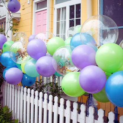 Blue Green and Purple Balloons, Balloon 50PCS 12 Inch Fruit Green Teal Blue - Image 7