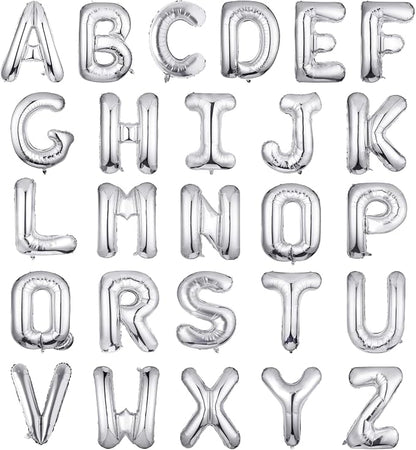 Letter Balloons 16 Inch Mylar Foil Alphabet Letter A-Z Balloons Set by LIOZEOKUN