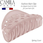 Camila Paris CP3202 French Hair Clip for Women Thick Hair for Long Curly Wavy Hair, Girls Hair Claw Clips Jaw, Durable Styling Big Claw Clip for Thick Hair, Strong Hold No Slip Grip, Made in France