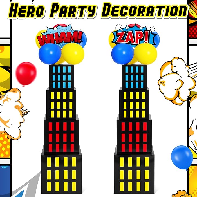 Leitee 40 Pcs Hero Theme Party Decoration, Hero Theme Party Favor Boxes - Image 6