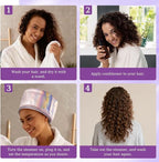 Electric Hair Care Cap for Deep Care,Women Heating Thermal Heat Cap,Hooded Bonnet Head Band for Drying Styling Curling Deep Conditioning,3-Level Heats Up,Personal Hair Care Use at Home (Pink)