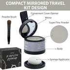 2 Pack Hairline Powder for Women and Men, Used to Root Touch Up Hair Color, Thinning and Gray Hair Coverage and Bald Spots Coverage, Light Gray