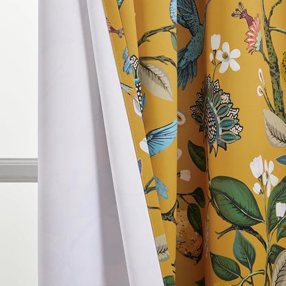 Topfinel 92 Inches Long Custom Mustard Yellow Luxury Curtains - Image 7