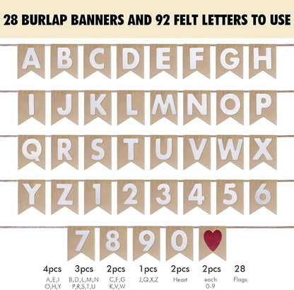 Custom Banner Kit, 28 Burlap Banner - Image 3