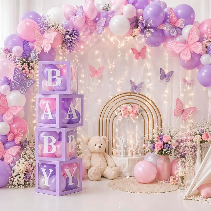 Gejoy Butterfly Baby Shower Party Decorations - Image 4