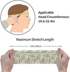 Sports Sweatband for Men and Women, Sweat-Absorbing Headbands for Moisture Wicking, Suitable for Fitness Running Cycling Hiking Yoga Football Exercise