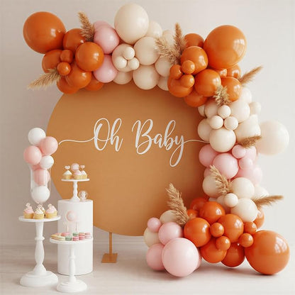 RUBFAC Orange Balloons 120pcs 5 Inch Latex Party Balloons - Image 7