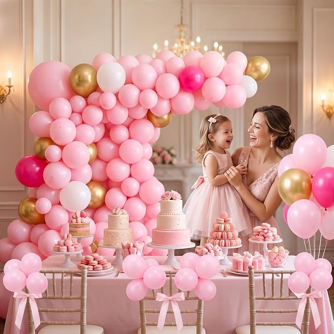 100PCS 5 Inch Small Pink Balloons - Image 5