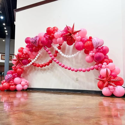 YMSZ Red and Pink Balloons Arch Kit, Valentines Balloons Arch Kit | 134pcs Pink - Image 7
