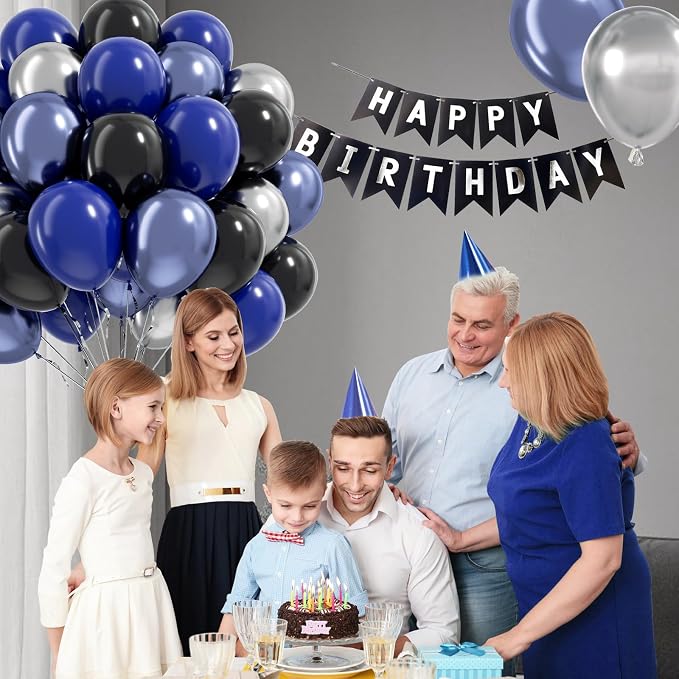Blue and Black Balloons - Image 4