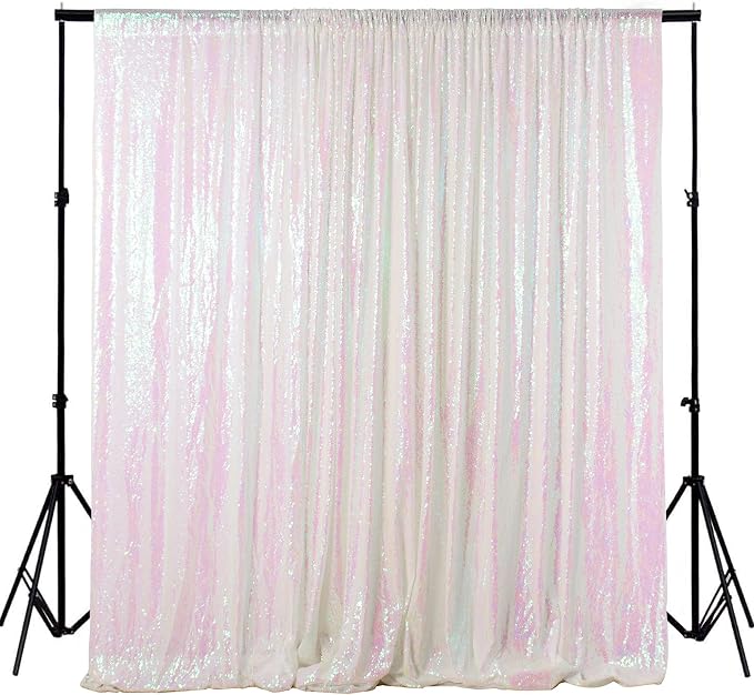 ShinyBeauty 4FTx6FT Sparkly Sequin Photo Backdrop, Photo Booth, Photography by ShinyBeauty