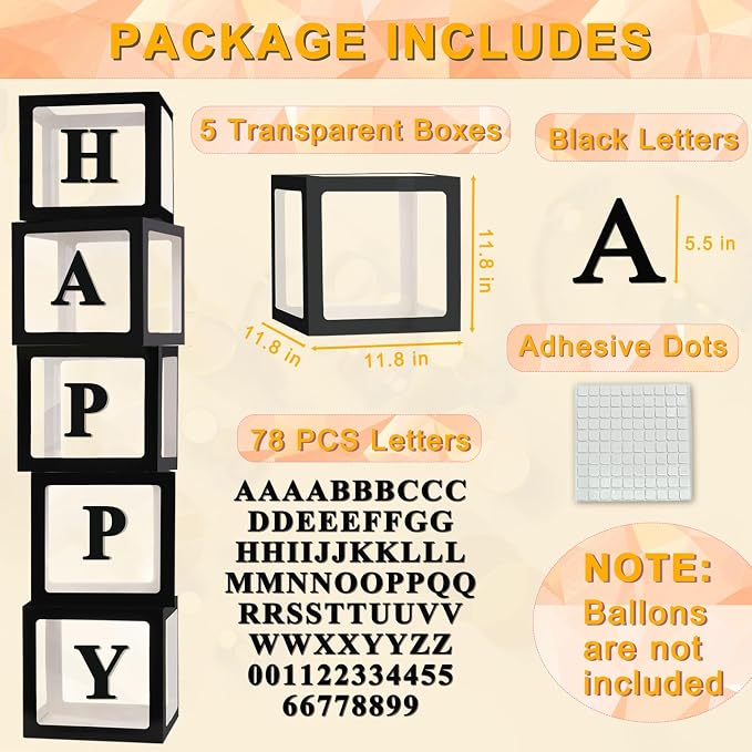 Ledido Transparent Balloon Boxes - Image 2