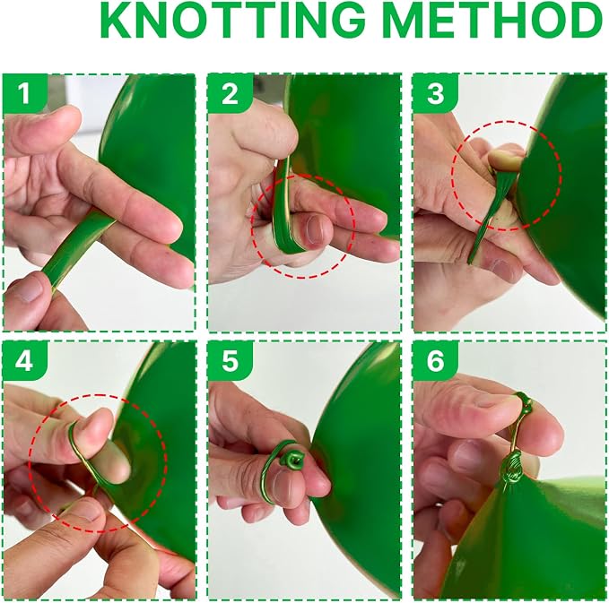 PartyWoo Green Balloons 20pcs Green Latex Helium Balloons 18 Inch | Birthday - Image 3