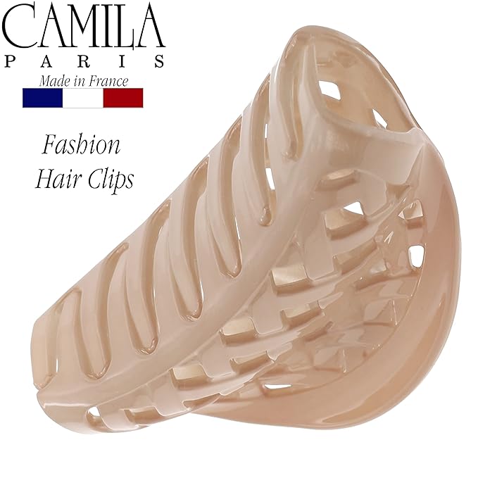 Camila Paris CP3201 French Hair Clip for Women Thick Hair for Long Curly Wavy Hair, Girls Hair Claw Clips Jaw, Durable Styling Big Claw Clip for Thick Hair, Strong Hold No Slip Grip, Made in France