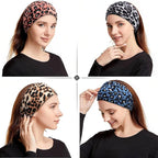DRESHOW 4 Pack Turban Headbands for Women Wide Vintage Head Wraps Knotted Cute Hair Band Accessories