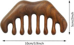 Massage Wooden Comb,Wood Wide Tooth Hair Comb, Scraping Scalp Massage,Handheld No Static Head Tool,1 Pieces.