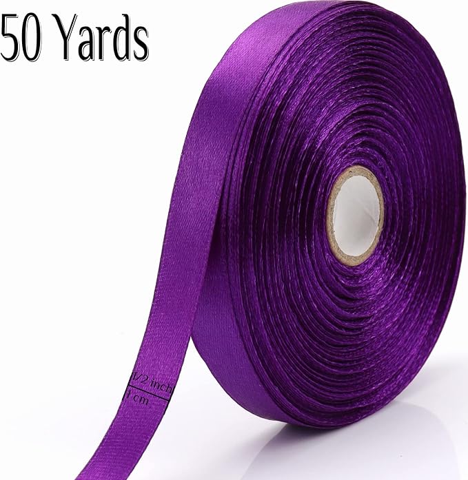 Nsilu Ribbon for Gift Wrapping 50 Yards Perfect Wedding Party Wreath Sewing DIY - Image 2