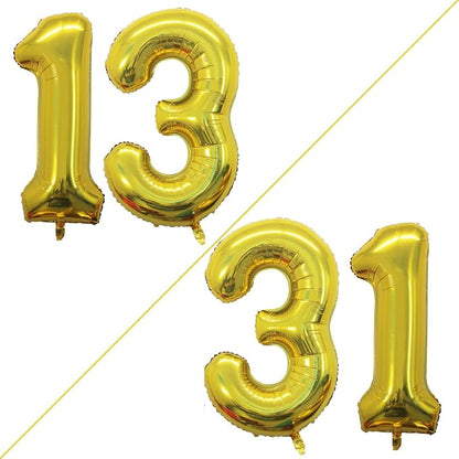 Number 13 Balloons for 13th Birthday Sweet 13 Party Decorations, 42 Inch Jumbo - Image 2