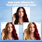 IIIMEIDU Hair Dye Shampoo 3 in 1 for Grey Coverage, Herbal Ingredients Shampoo Hair Dye for Women Men 500ml