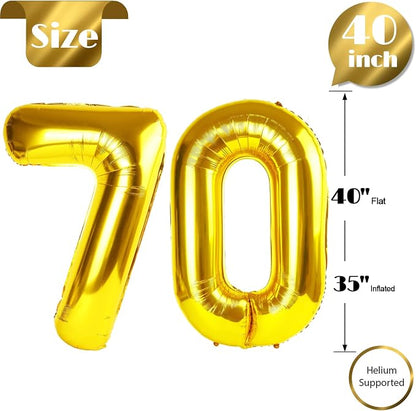 Gold 70 Balloon - Image 6