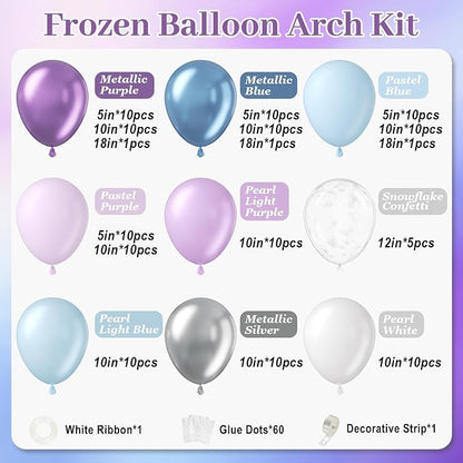 131pcs Frozen Balloon Arch Kit - Image 2