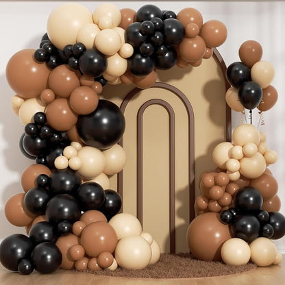 Black and Brown Balloons Arch Kit by Unknown