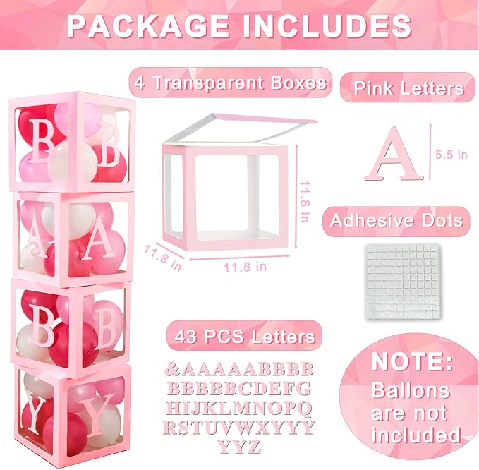Ledido Transparent Balloon Boxes - Image 2