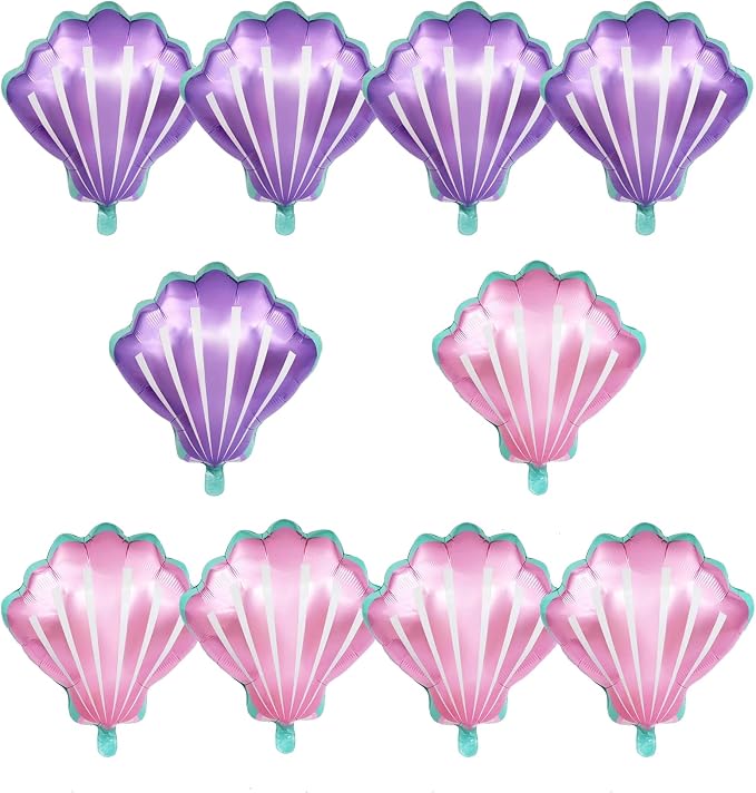 Sea Shells Balloons Multi-color Sea Shells Foil Mylar Balloon by OSAMUHA