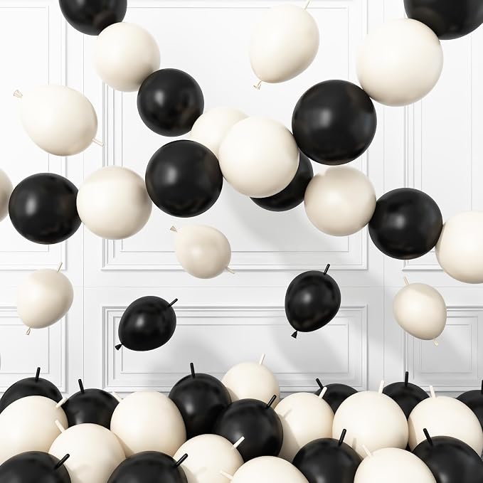 Black White Link Balloons by BTZO