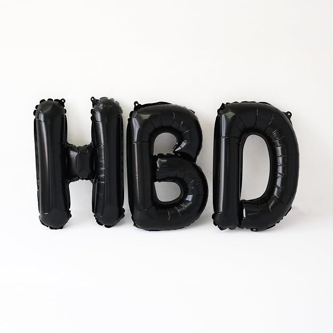 52 Pcs 16 Inch Black Letter Foil Balloons, 2 Sets of A-Z, Mylar Metallic - Image 5