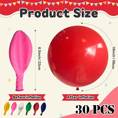 Rainbow Balloons Assorted Colors 125pcs 5 Inch Birthday Balloons - Image 2