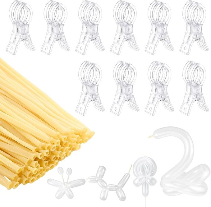 10 Pack Large Balloon Arch Clips Plastic Transparent Backdrop Spring Clamps 3.5 - Image 8