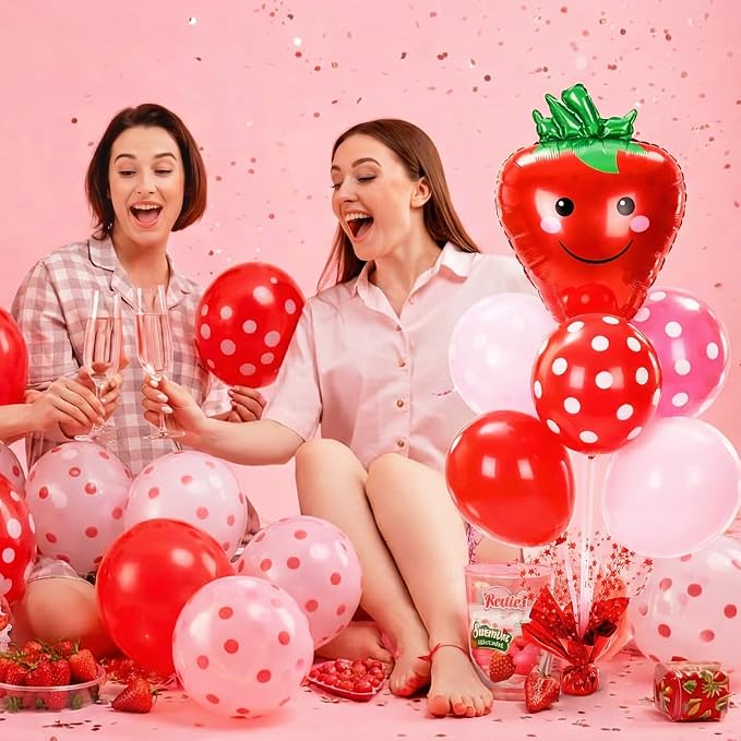 Civaner Strawberry Party Balloons Stand Kit 6 Sets - Image 2