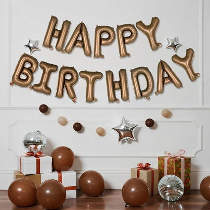 Happy Birthday Balloons Banner, Foil Balloon Personalized Name Letters Balloons - Image 2