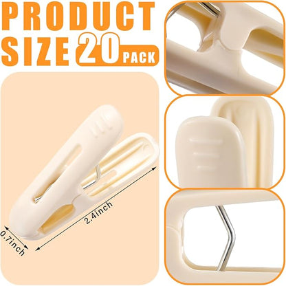 LemonRoad 20 Pack Balloon Arch Clips Plastic Spring Clamps 2.4 Inch Heavy Duty - Image 2