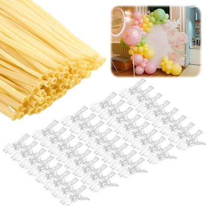 40 Pack Large Balloon Arch Clips Plastic Transparent Backdrop Spring Clamps 3.5 - Image 8