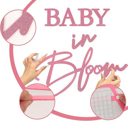 Baby in Bloom Sign, 16”x24” Felt Letter Baby Shower Sign Baby in Bloom Party - Image 4