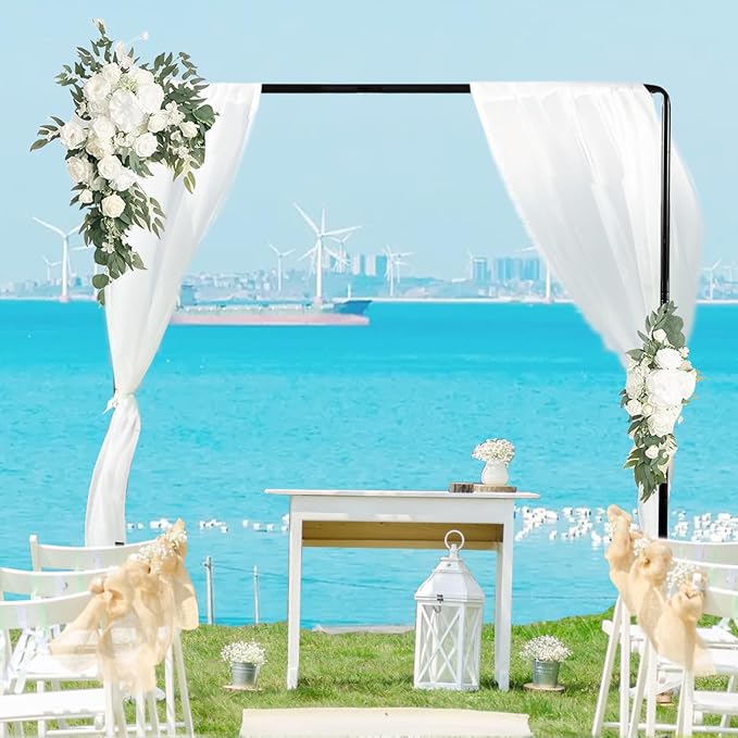 8.2FT Balloon Arch Stand, 8.2FT Square Heavy Duty Backdrop Adjustable Frame | - Image 5