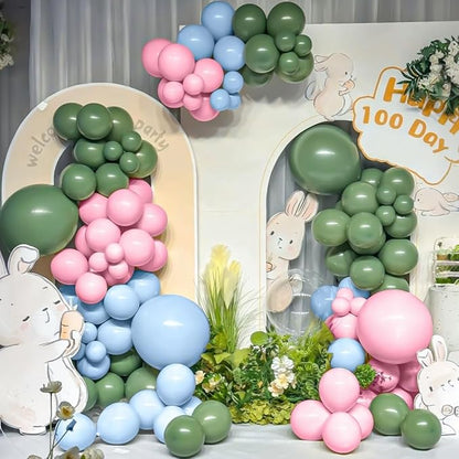 MEBAY Sage Green Pink Gold Balloon Arch Kit - Image 5