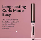 L'ANGE Hair Le Curl 32 MM Titanium Curling Wand | Professional 1.25 Inch Curling Iron for All Hair Types | Clip Free Hair Curler | Best Curling Wand for Tighter Curls & Beach Waves