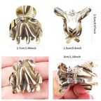 Cobahom 6Pcs 1.06 Inch Small Hair Clips Mini Claws Clips for Thin Thick Hair, Cellulose Acetate Jaw Clips for Hair Styling, Tortoise Shell Barrettes for Women Girls (Brown)