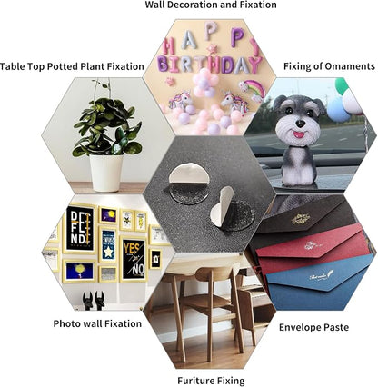 JIEHENG 300Pcs Double Sided Dot Stickers Removable, 0.4" Adhesive Putty Stickers - Image 7