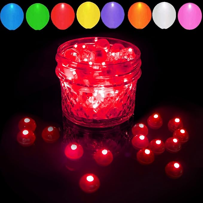 100pcs Red LED Balloon Light, Mini Led Lights Small Round Led Ball Lamp - Image 5