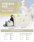 Gym Bag Womens,Travel Duffel Carry on Bag Sport Tote Bag Weekend Overnight Bag