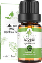 VINEVIDA Patchouli Essential Oil 10 mL - Undiluted Patchouli Oil - DIY Candle Scents for Candlemaking - 10 mL Essential Oil for Soap Making Safe for Skin (4OZV-OBP-PAT-30P-10ML)