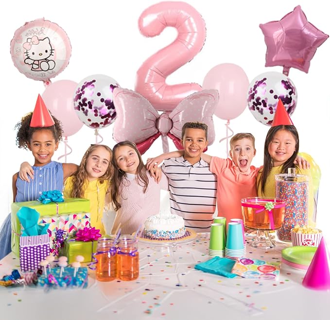 Cartoon Party Balloons, Cute Number 2 Balloon - Image 4