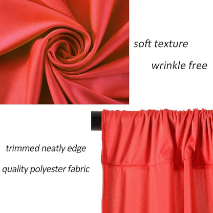 AK TRADING CO. 10 feet x 10 feet Polyester Backdrop Drapes Curtains Panels - Image 10