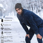Wireless Music Beanie Hat for Men Women Music Beanie with Headphones Headset Stereo Speakers Microphone Cap Hat Boys Girls Teens Tech Beanie hat